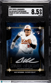 2023 Topps Luminaries Adley Rutschman #SLA-AR Spark Of Light Autograph SGC 8.5