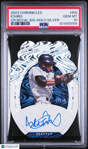 2023 Panini Chronicles Crown Royale  Auto Ichiro #RSI Holo Silver /49 PSA 10