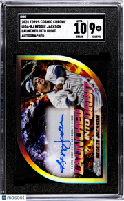 2024 Topps Cosmic  Reggie Jackson #LIOA-RJ Launched Into Orbit SGC 9 Auto 10