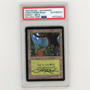 1993 Magic The Gathering Christopher Rush Forest Beta Authentic (#MW8024)