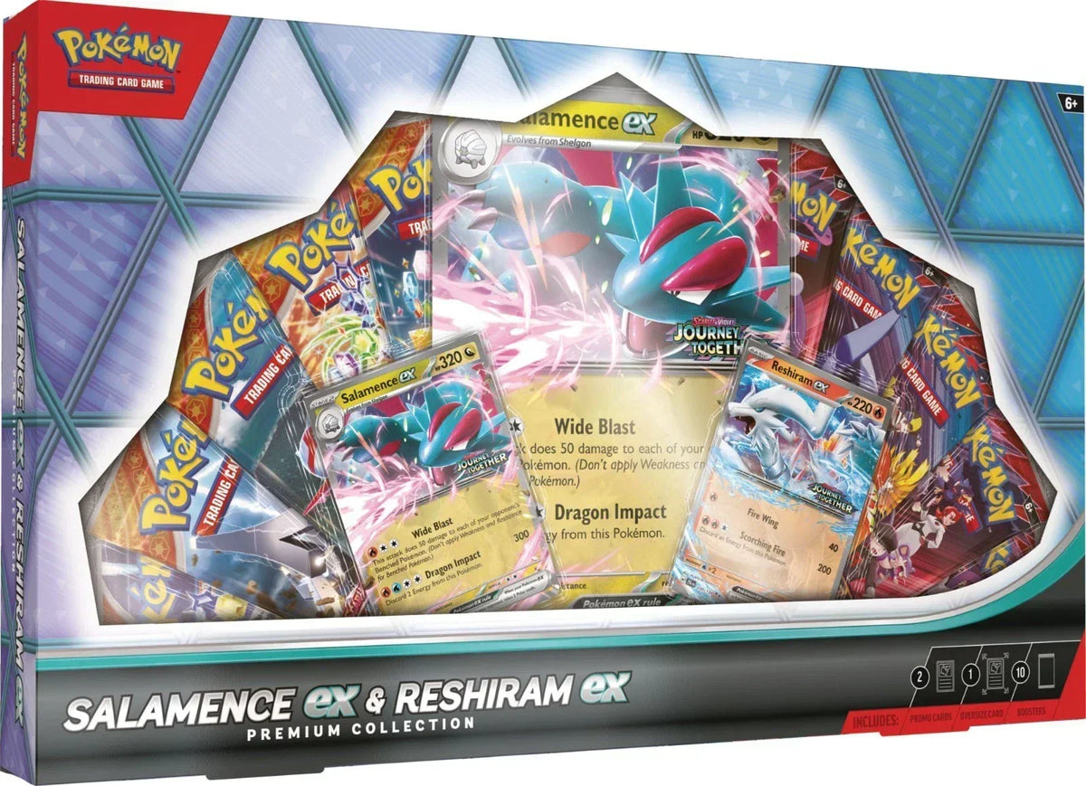 Pokemon Salamence ex Reshiram ex Premium Collection Box 6 Box Case